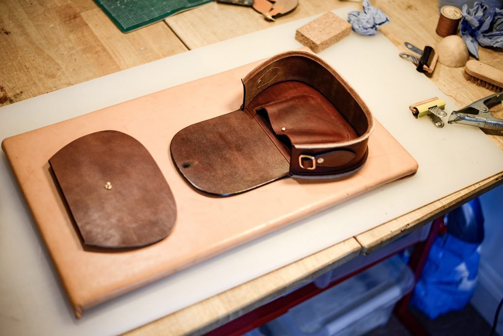 Luxury leather bags - Abigail Bag small being made